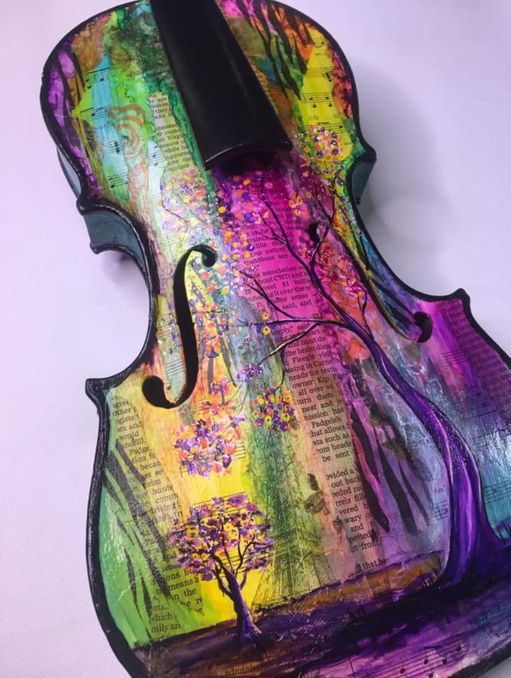 Hand-painted violin